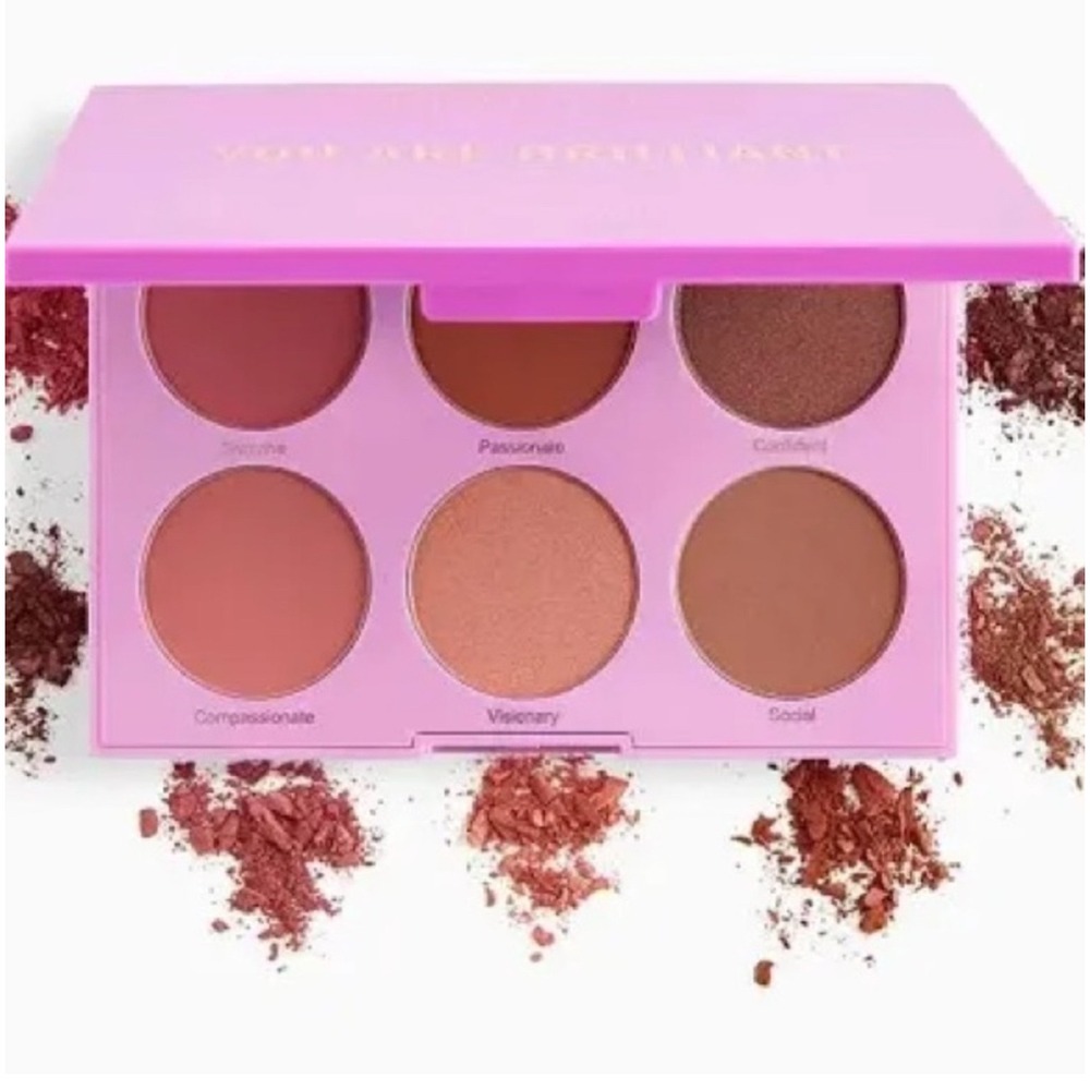 REALHER You Are Brilliant Pro Blush Palette 6 Shades Palette BNIB